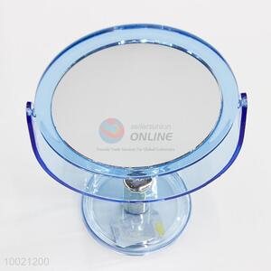 Blue plastic round magnify <em>makeup</em> <em>mirror</em>