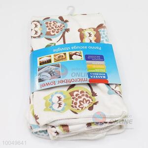 <em>Hot</em> Sale 40*45cm Polyester Cleaning Towel with the Pattern of Owls
