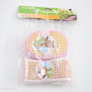 Pink Flax Sponge Body <em>Bath</em> <em>Set</em>