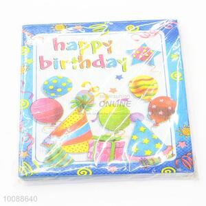 Birthday Party Dinner Printed Paper Napkin/Tissue