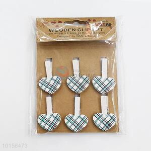 Factory Direct Photo Peg Heart Shape DIY Clip Note Pegs