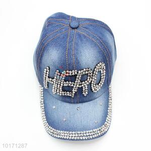 Rhinestone Letter Hat New Denim Caps Wholesale
