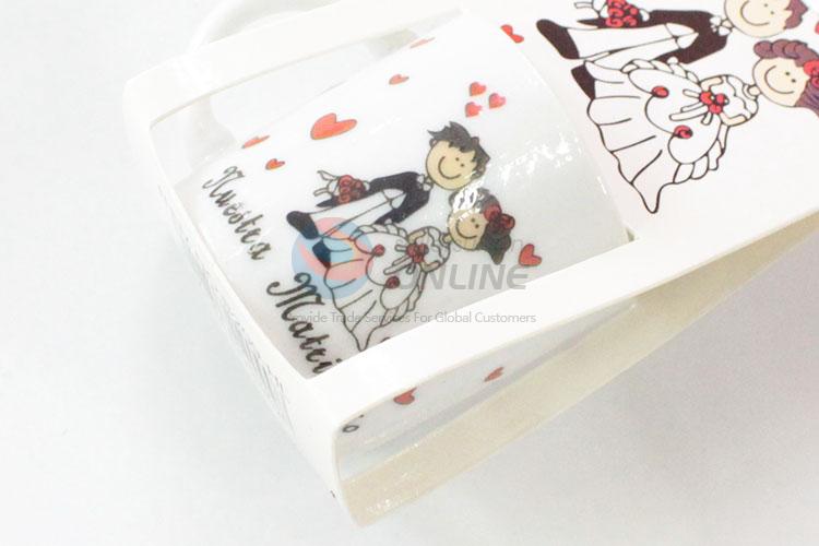 Cheap best lovely wedding style ceramic cup
