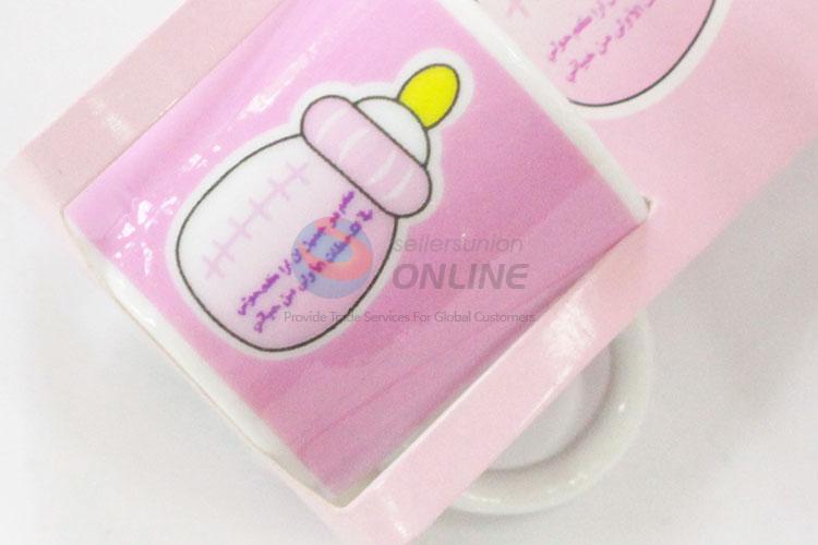 Cute low price best sales pink feeding-bottle ceramic cup