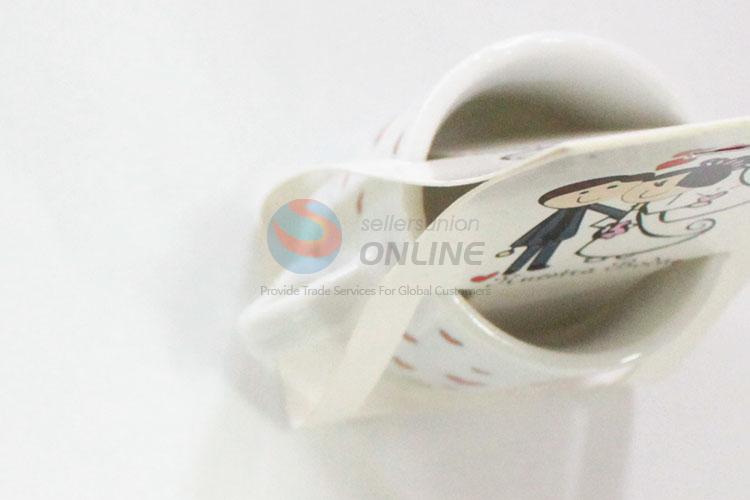 Low price top quality wedding style ceramic cup