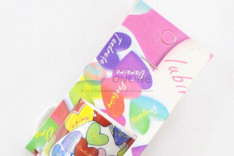 Popular hot sales colorful loving heart pattern ceramic cup