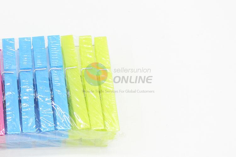 Simple Style Transparent Plastic Hangers Racks Clothespins