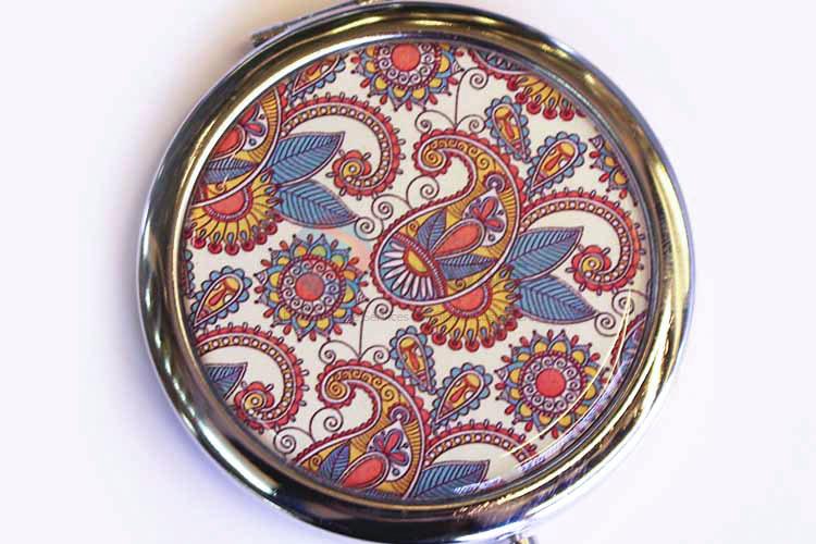 Factory Export Makeup Mirror Double Sided Foldabel Round Handheld Cosmetic Mirrors