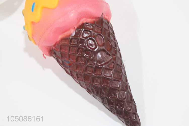 High sales ice cream shape vinyl dog toy