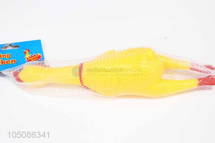 Most popular cheap screaming chick shape vinyl dog toy