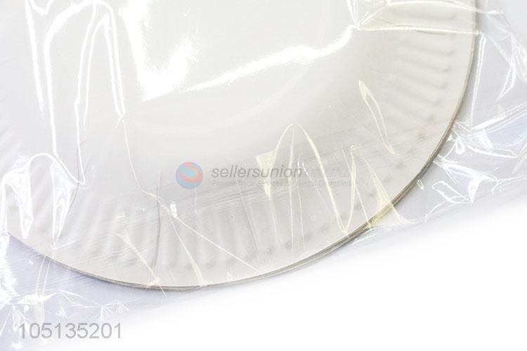 Reasonable Price 10pcs Flower Printed Cake Disposable Round Paper Plate