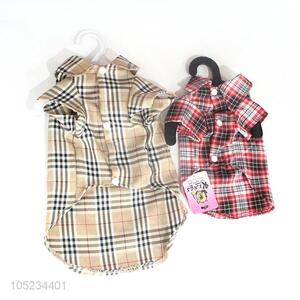 Factory directly sell check pattern <em>dog</em> <em>clothes</em>