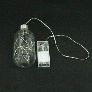 Competitive price clear glass bottle pendant with led light