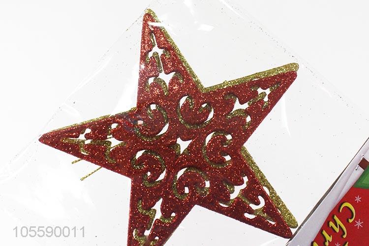 Wholesale Plastic Christmas Tree Top Decorative Star Ornament