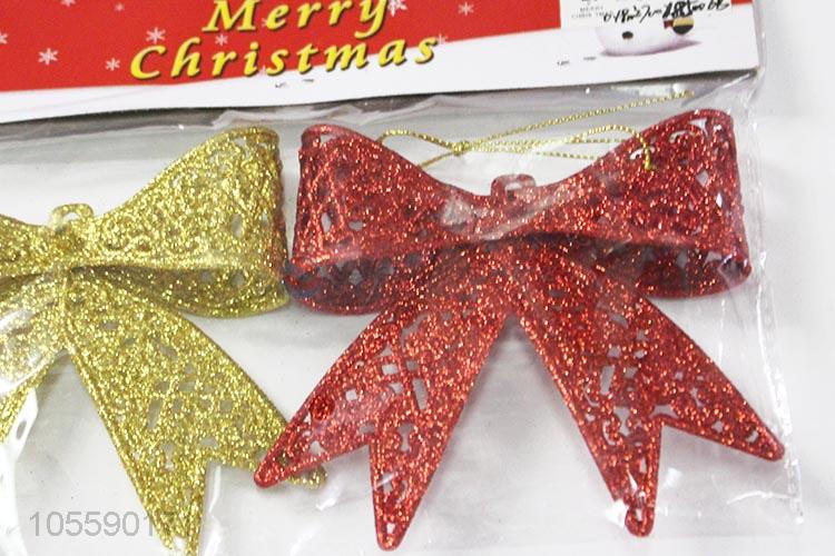 New Design Colorful Bowknot Shape Christmas Ornament