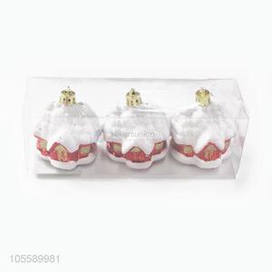 New Design 3 Pieces Christmas House Hanging Christmas Ornament