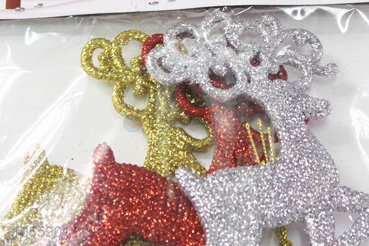 Cartoon Design Deer Shape Christmas Ornament Festival Decoration
