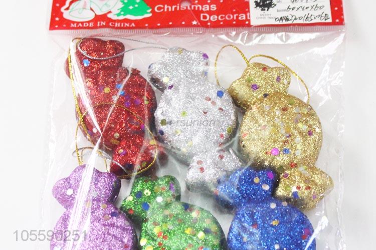 Fashion Colorful Candy Shape Christmas Hanging Ornament Plastic Decoration
