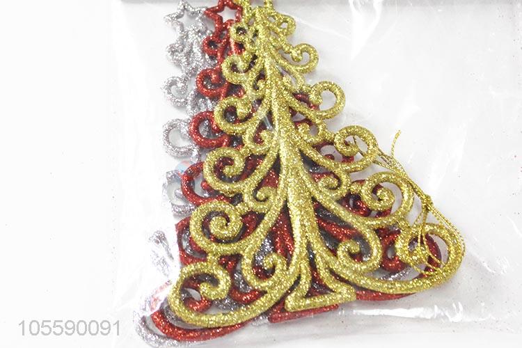 New Design Christmas Tree Shape Christmas Decoration Plastic Ornament