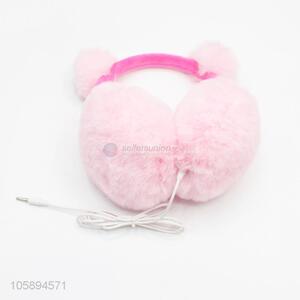 Superior Quality Pink Winter <em>Earmuff</em> Woman Ear Warmers with Earphone