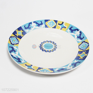 Best seller printed ceramic soup plate general snack plate