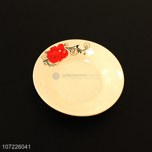 Custom logo ceramic dish ceramic plate with good quality