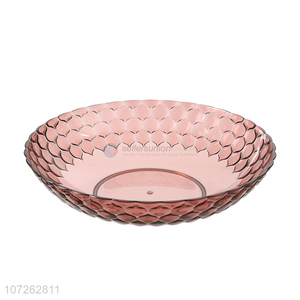 Wholesale Household Transparent Resin Fruit Plate