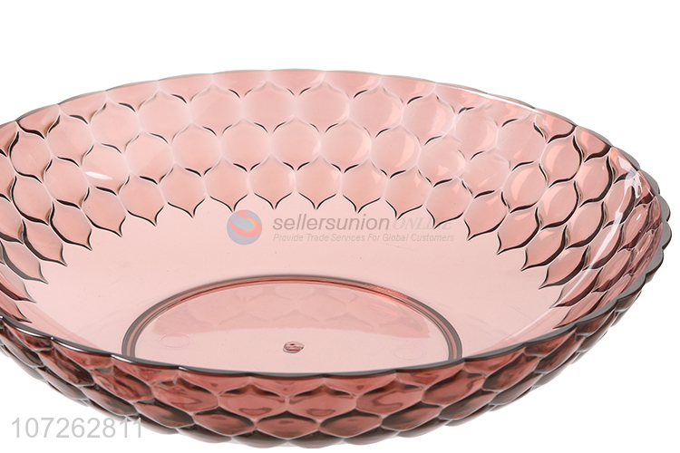 Wholesale Household Transparent Resin Fruit Plate