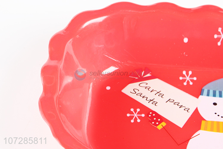Cheap Customized Christmas Candy Party Plastic Serving Tray