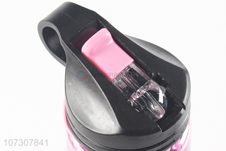 Reasonable price camouflage color 650ml plastic water bottle with straw