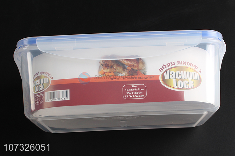 Wholesale Rectangular Plastic Food Sealed Container Preservation Storage Box