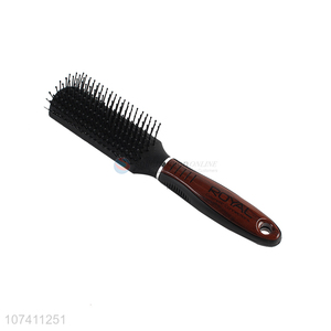 Wholesale professional black brown hair styling comb plastic straight panel comb