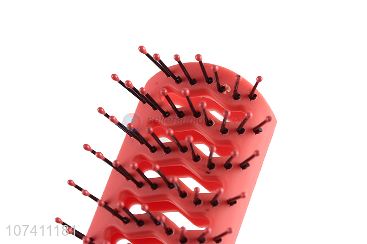 New design pink-orange adults plastic hair styling comb sparerib comb