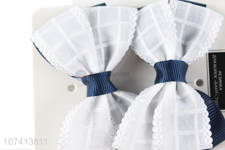 High quality fancy bowknot hair ring custom hair accessories