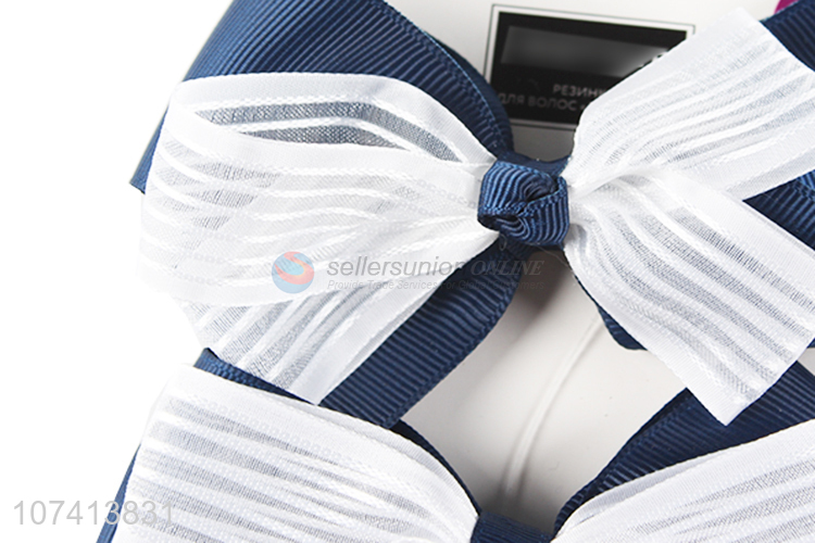 Good supplier exquisite bowknot hair rope elastic hair band