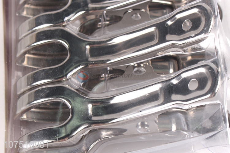 Good Factory Price 5Pcs Stainless Steel Windproof Clip Clothes Pegs