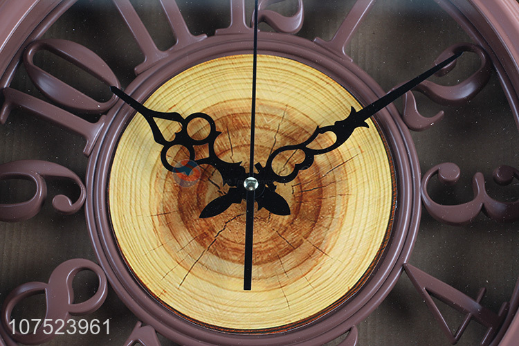 New arrival modern living room wall clock no-punch bedroom hollowed-out wall clock