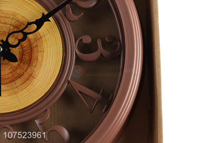 New arrival modern living room wall clock no-punch bedroom hollowed-out wall clock
