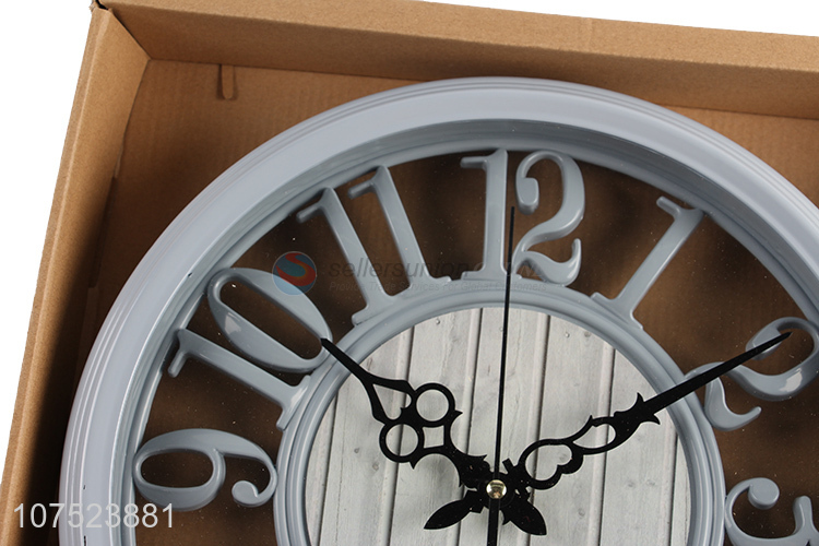 Competitive price creative hollowed-out living room bedroom hanging quartz clock wall clock