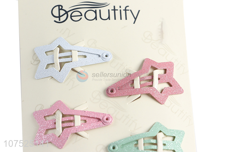 China factory star shape kids bb clip hair clip fashion accessories