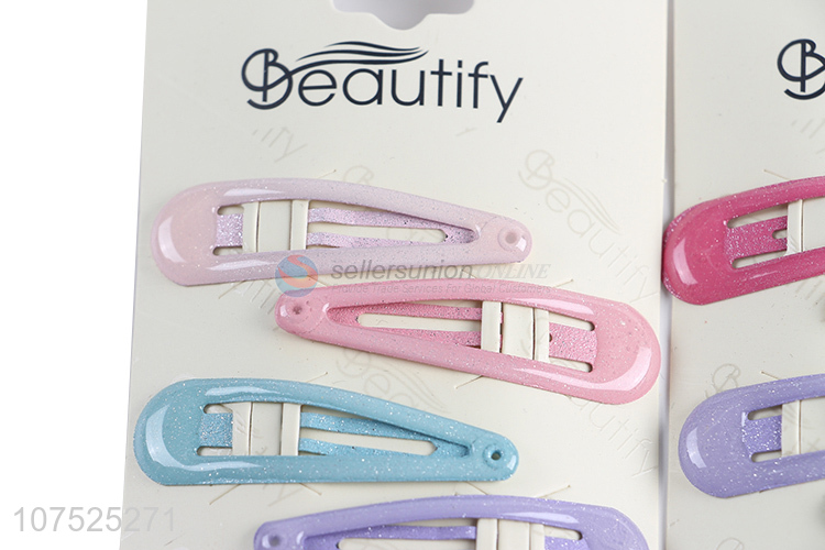 Good quality epoxy iron hairpins hair clips for children