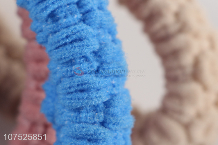 Latest design 3pcs chunky elastic hair rings girls ladies hair bands