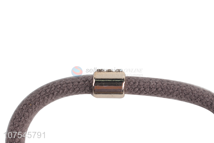 High Sales Round Hair Ring Solid Color Simple Elastic Hair Ties