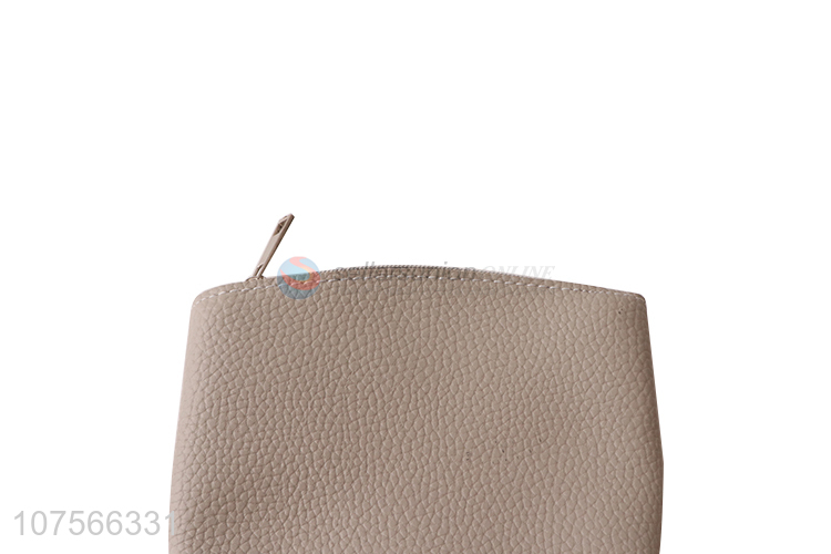 Factory price outdoor travel makeup bag pu leather cosmetic pouch