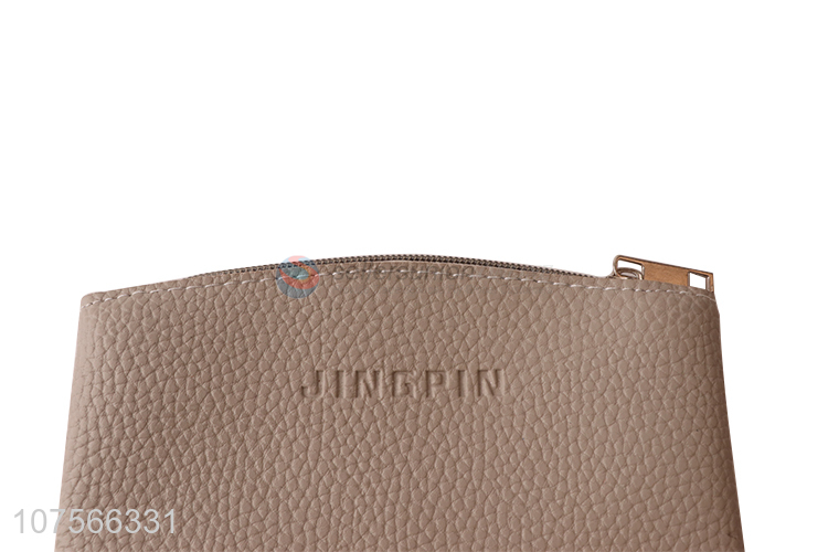 Factory price outdoor travel makeup bag pu leather cosmetic pouch