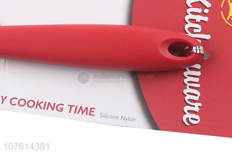 Low price heat resistant non-stick 100% silicone slotted turner
