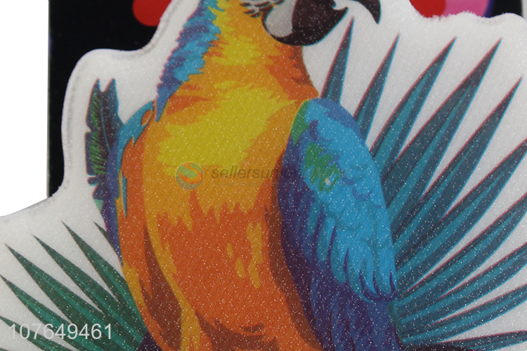 New design outdoor decorative parrot wall sticker with led light