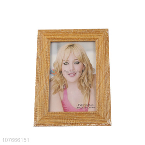 Low price simulation wooden three-dimensional home decoration plastic photo frame