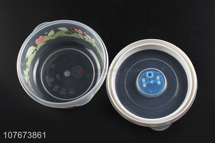 Good Sale 4 Pieces Round Preservation Box Plastic Food Storage Fresh Box Set