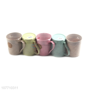Unique design home bathroom toiletries brushing cup set